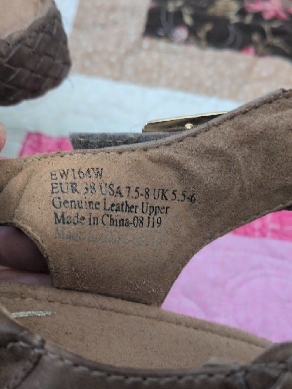 Aetrex Taupe Braided Slingback Sandals - Picture 9 of 9